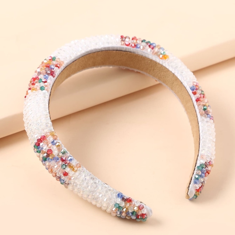 Padded and Beaded Headband